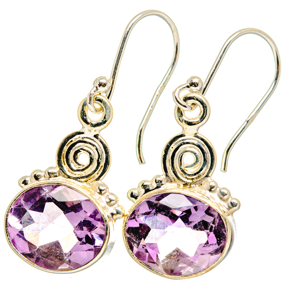 Amethyst Earrings handcrafted by Anasilvercos - EARR422166