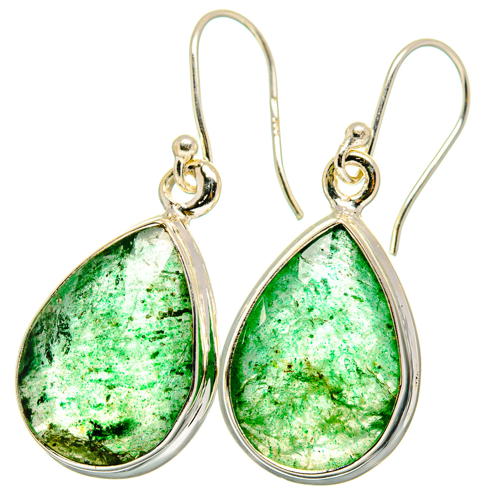 Green Aventurine Earrings handcrafted by Anasilvercos - EARR422169