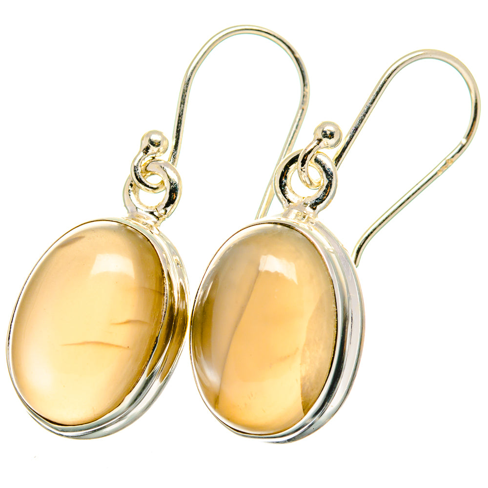 Moonstone Earrings handcrafted by Anasilvercos - EARR422173