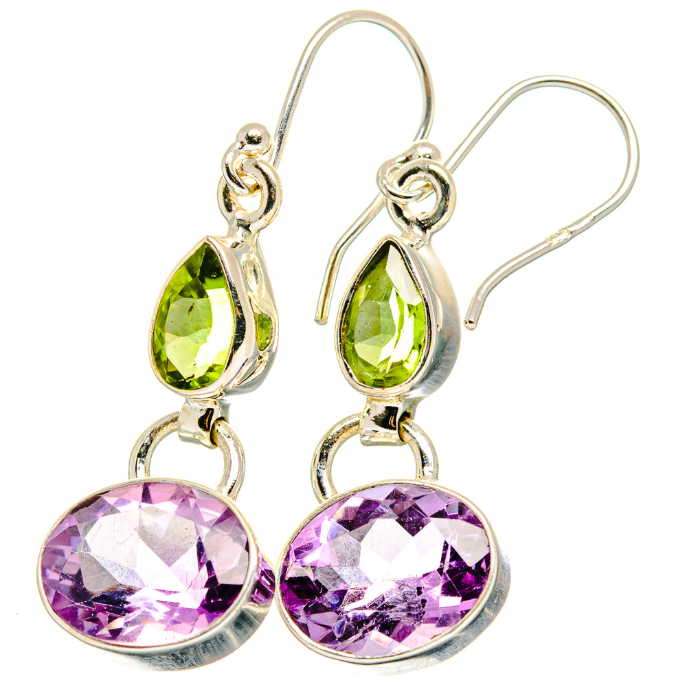 Amethyst Earrings handcrafted by Anasilvercos - EARR422176