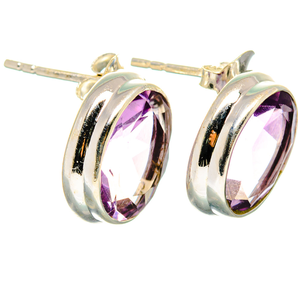 Amethyst Earrings handcrafted by Anasilvercos - EARR422177