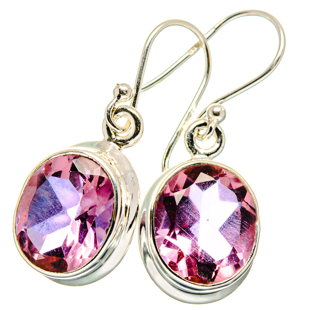 Color Change Alexandrite Earrings handcrafted by Anasilvercos - EARR422180