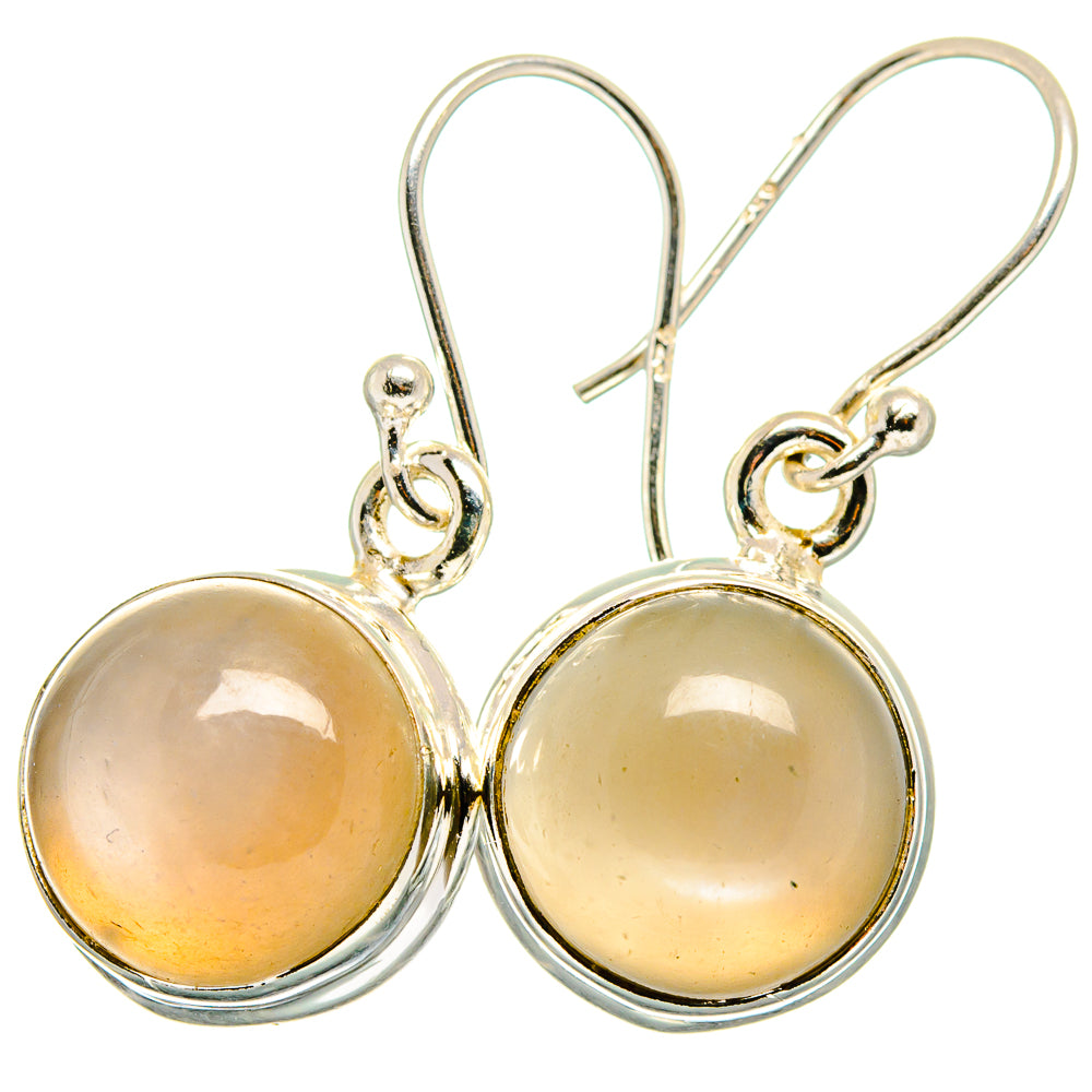 Moonstone Earrings handcrafted by Anasilvercos - EARR422187