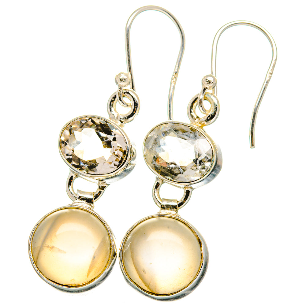 Moonstone Earrings handcrafted by Anasilvercos - EARR422191