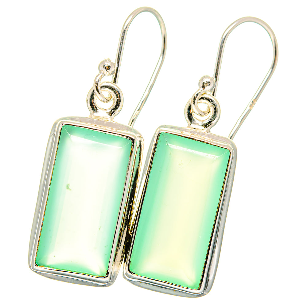 Aqua Chalcedony Earrings handcrafted by Anasilvercos - EARR422202
