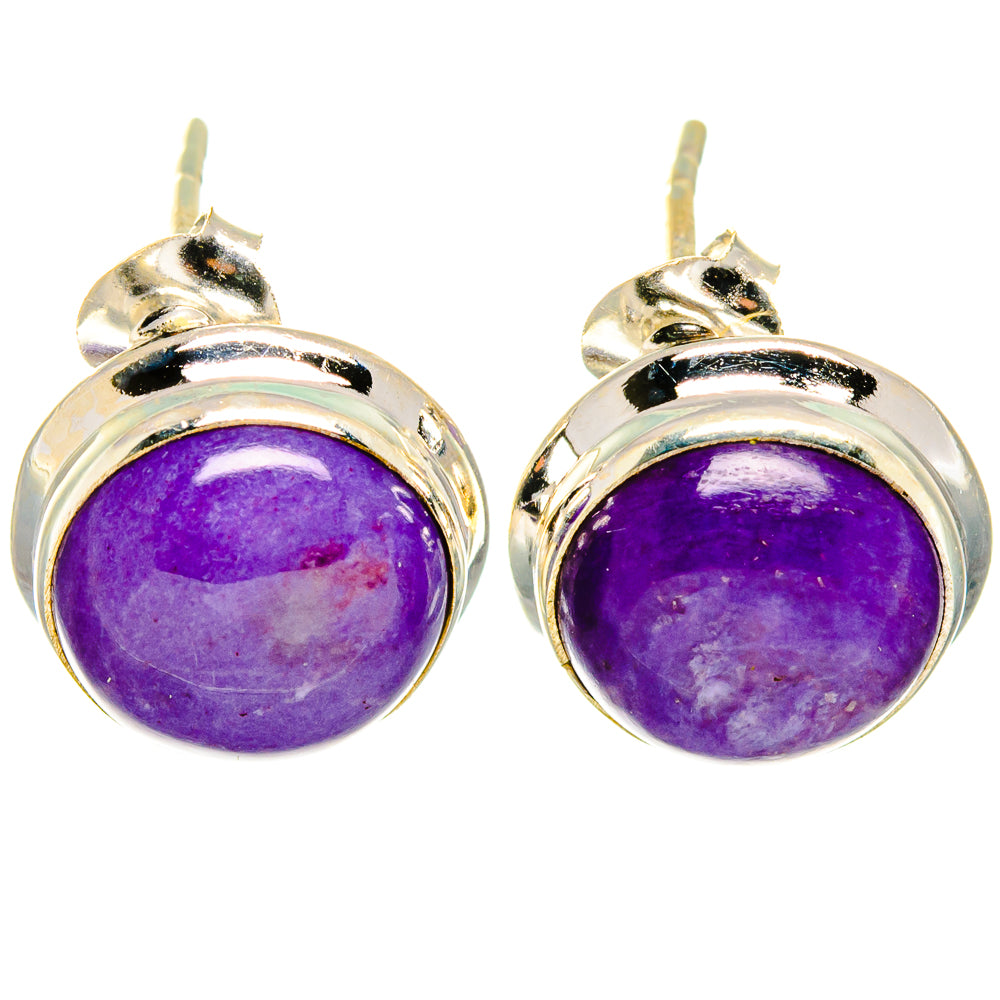 Charoite Earrings handcrafted by Anasilvercos - EARR422206