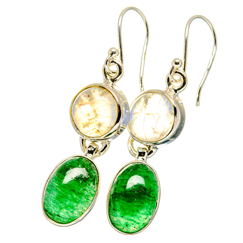 Green Aventurine Earrings handcrafted by Anasilvercos - EARR422210