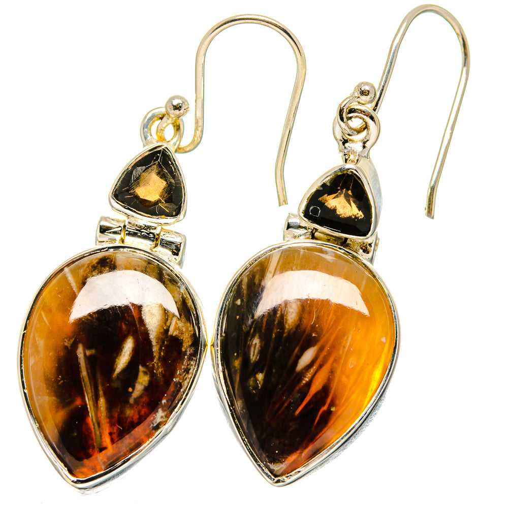 Peanut Wood Jasper Earrings handcrafted by Anasilvercos - EARR422212