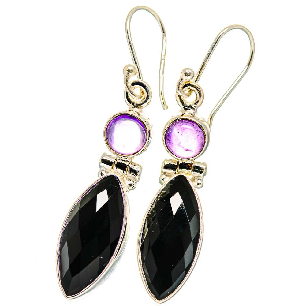 Black Onyx Earrings handcrafted by Anasilvercos - EARR422224