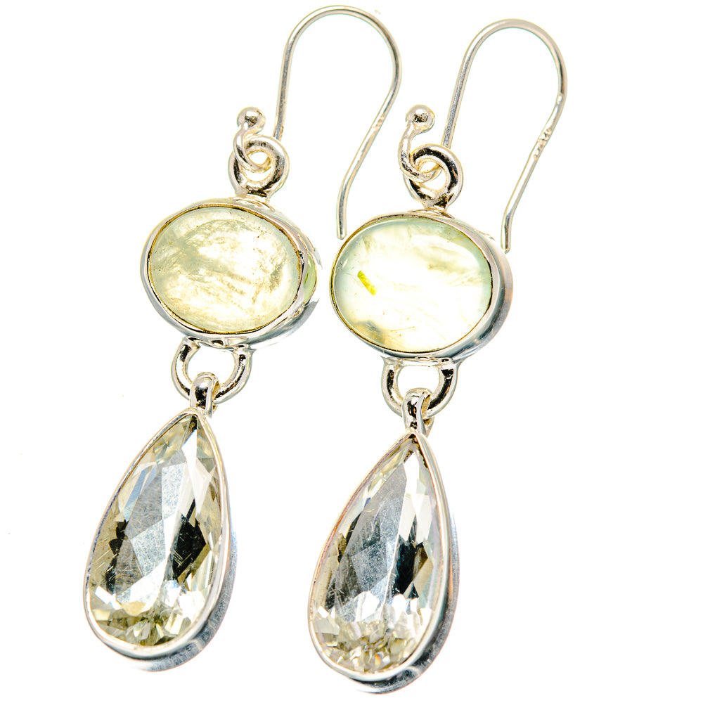 White Quartz Earrings handcrafted by Anasilvercos - EARR422228