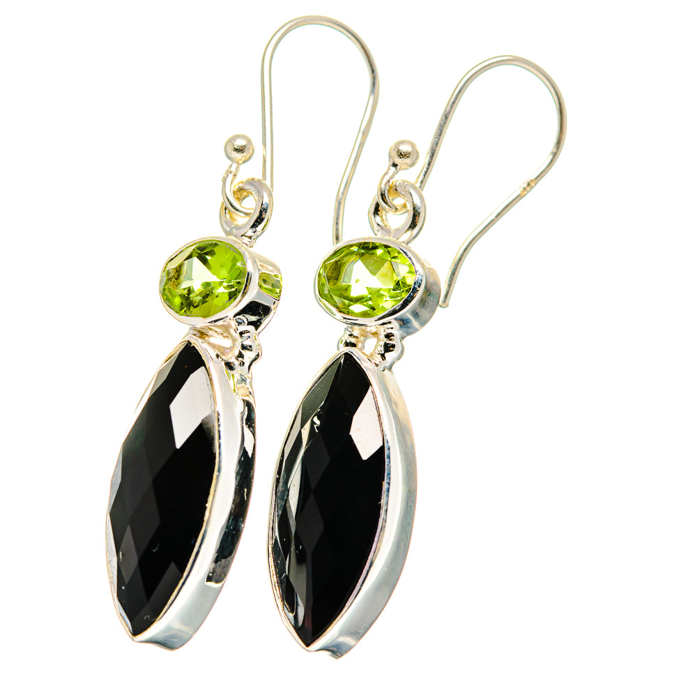 Black Onyx Earrings handcrafted by Anasilvercos - EARR422234