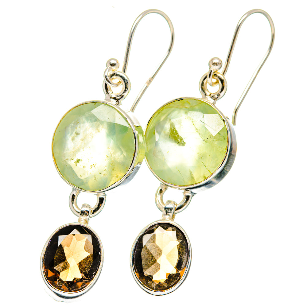Prehnite Earrings handcrafted by Anasilvercos - EARR422236