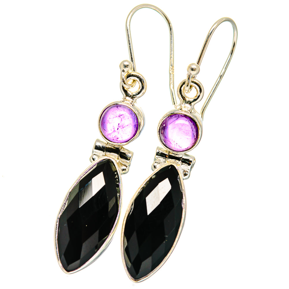 Black Onyx Earrings handcrafted by Anasilvercos - EARR422239