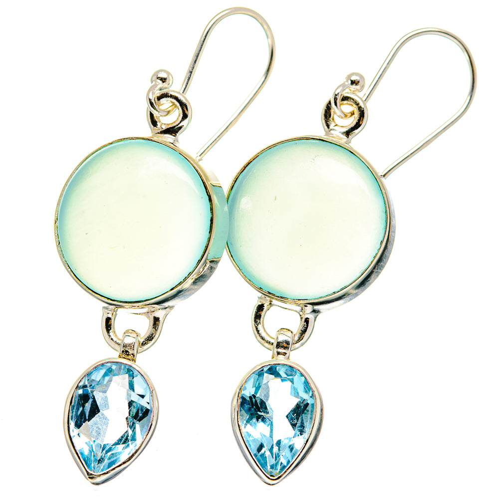 Aquamarine Earrings handcrafted by Anasilvercos - EARR422243