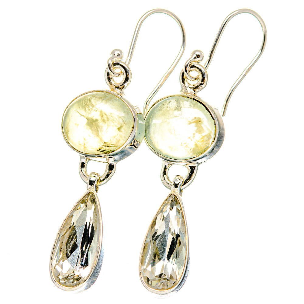 White Quartz Earrings handcrafted by Anasilvercos - EARR422244