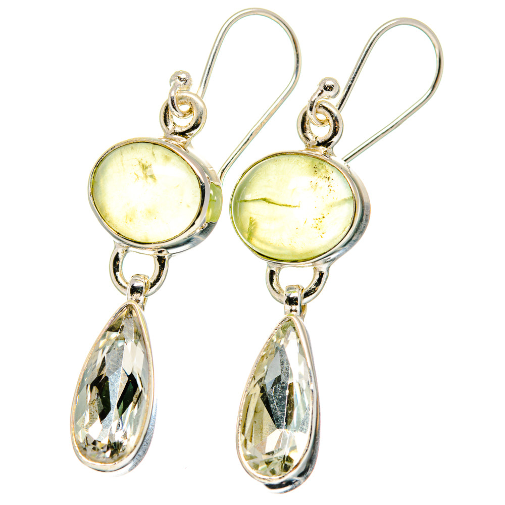 Prehnite Earrings handcrafted by Anasilvercos - EARR422254