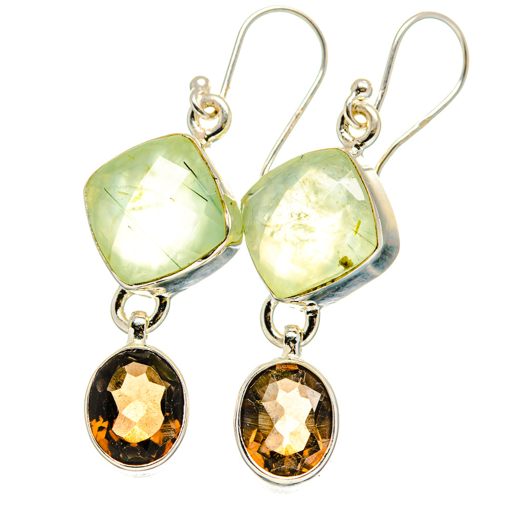 Prehnite Earrings handcrafted by Anasilvercos - EARR422261