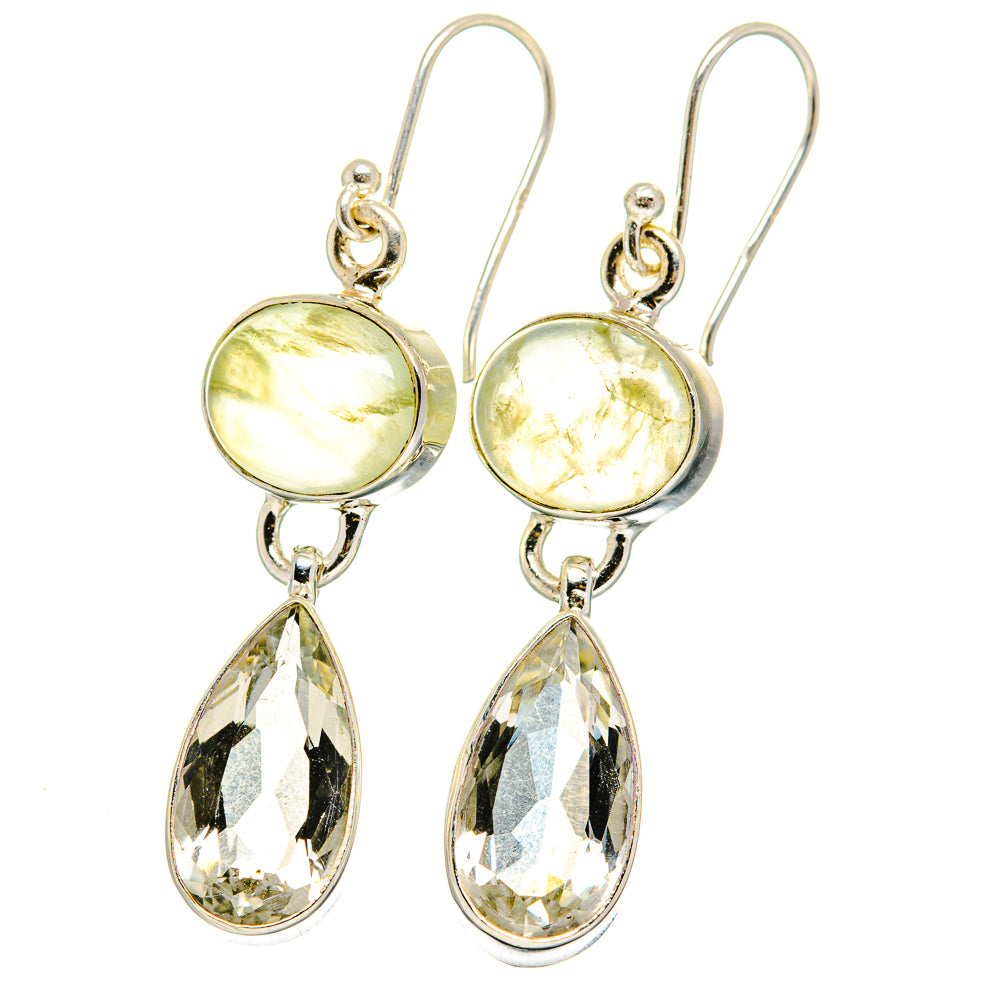White Quartz Earrings handcrafted by Anasilvercos - EARR422267