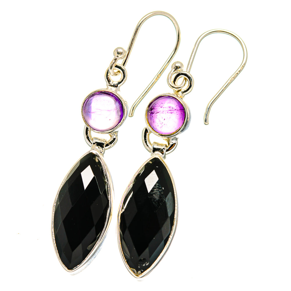 Black Onyx Earrings handcrafted by Anasilvercos - EARR422277