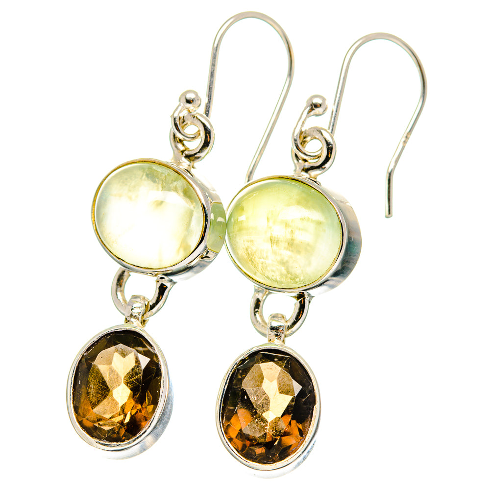 Prehnite Earrings handcrafted by Anasilvercos - EARR422283