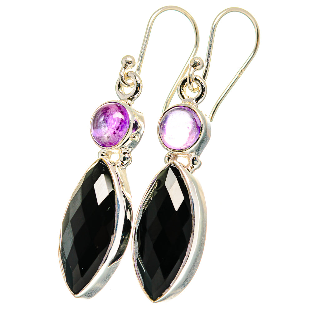 Black Onyx Earrings handcrafted by Anasilvercos - EARR422285