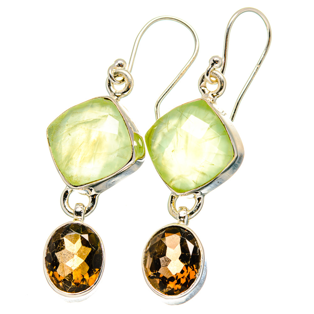 Prehnite Earrings handcrafted by Anasilvercos - EARR422304