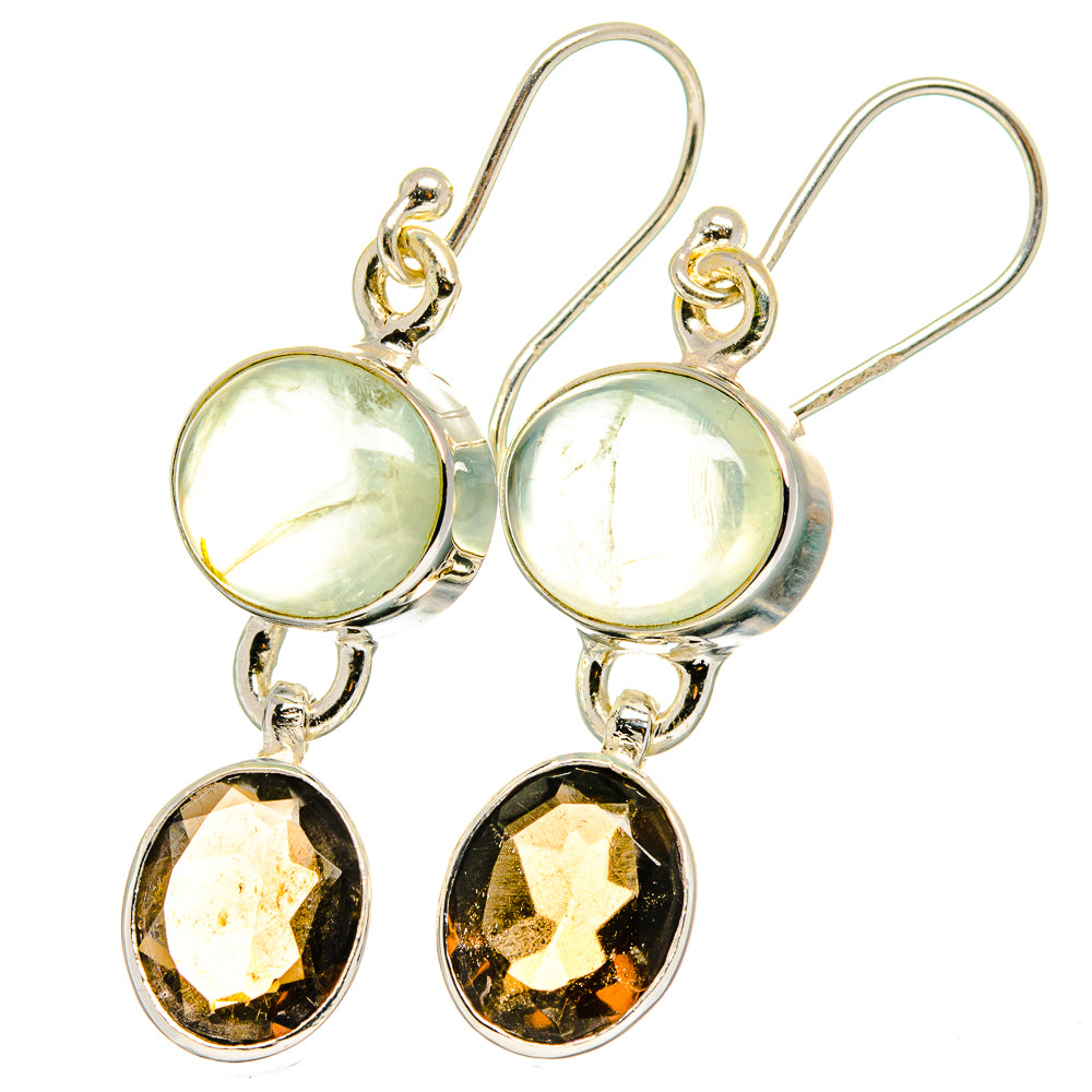 Prehnite Earrings handcrafted by Anasilvercos - EARR422323 - Photo 2