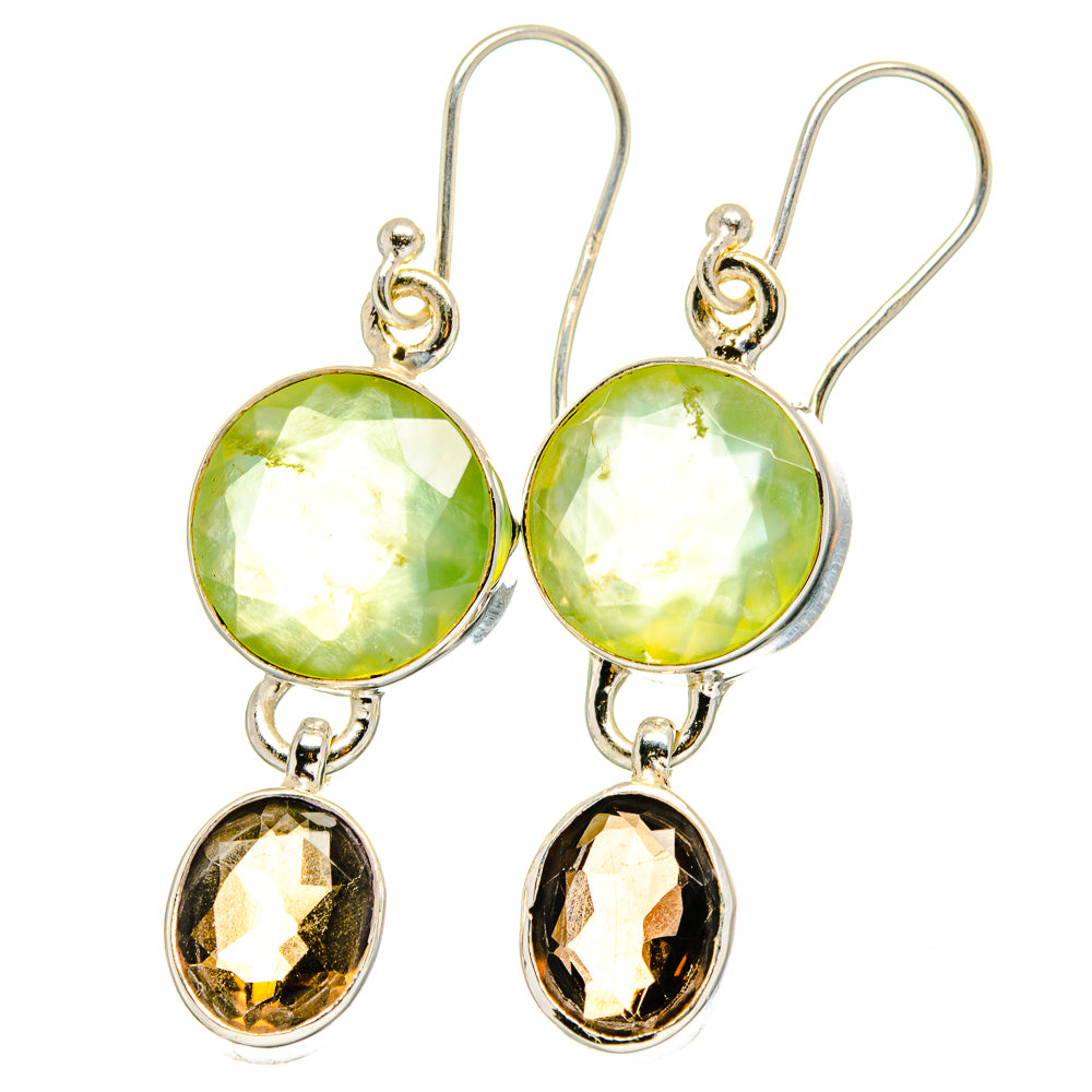 Prehnite Earrings handcrafted by Anasilvercos - EARR422324