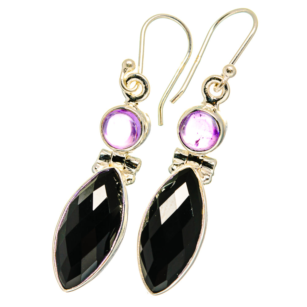 Black Onyx Earrings handcrafted by Anasilvercos - EARR422328