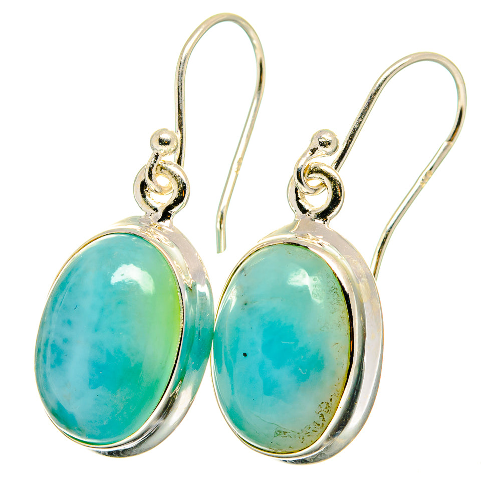Larimar Earrings handcrafted by Anasilvercos - EARR422336