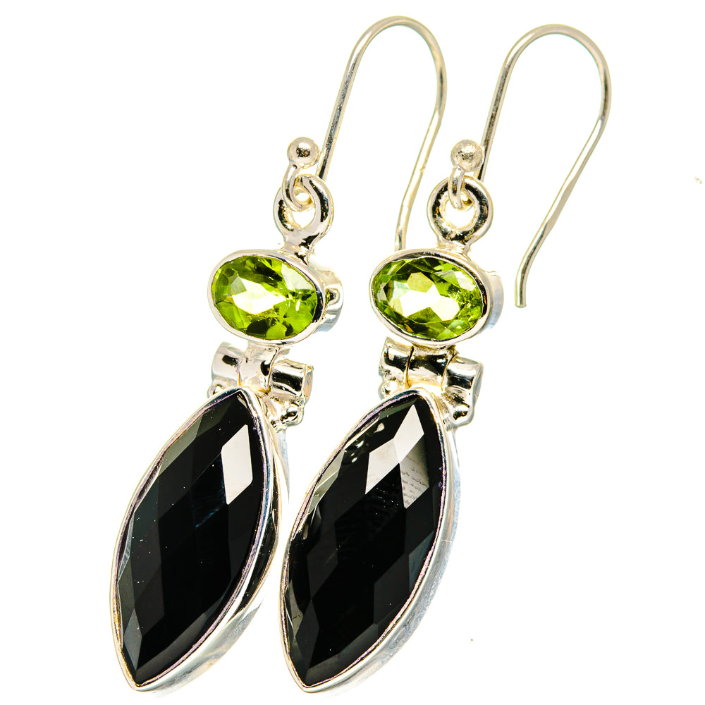 Black Onyx Earrings handcrafted by Anasilvercos - EARR422344