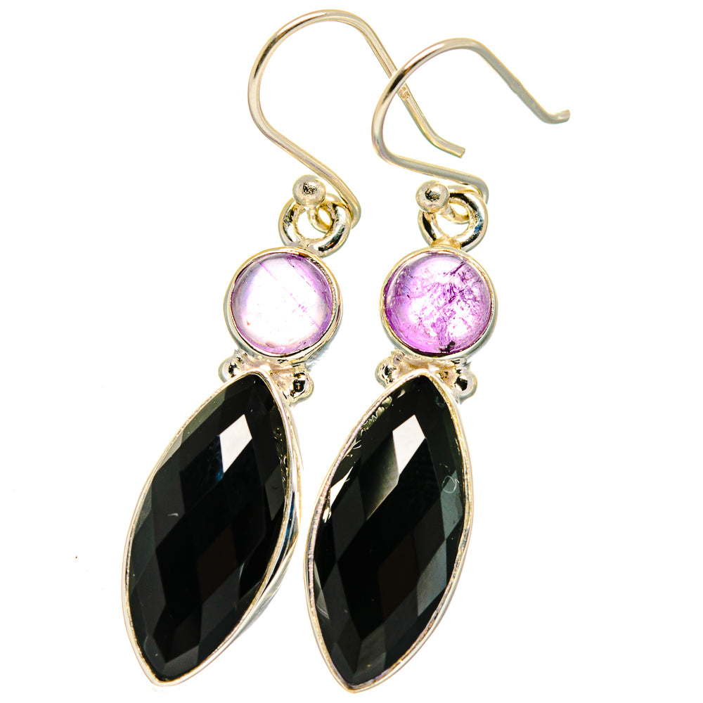 Black Onyx Earrings handcrafted by Anasilvercos - EARR422355