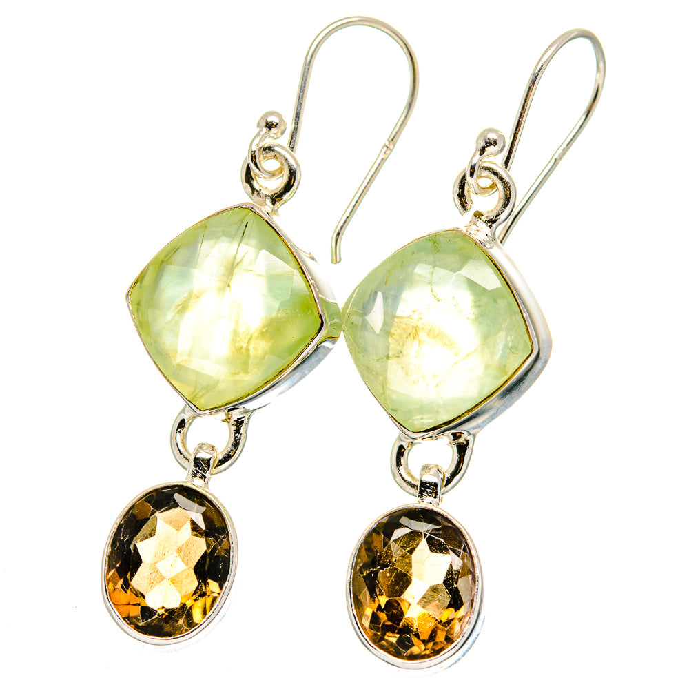 Prehnite Earrings handcrafted by Anasilvercos - EARR422366