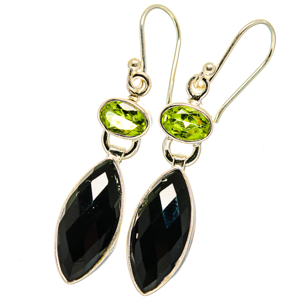Black Onyx Earrings handcrafted by Anasilvercos - EARR422367