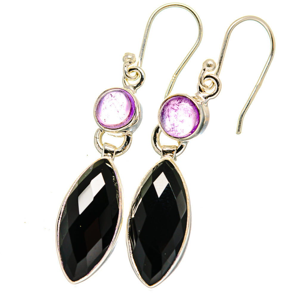 Black Onyx Earrings handcrafted by Anasilvercos - EARR422379