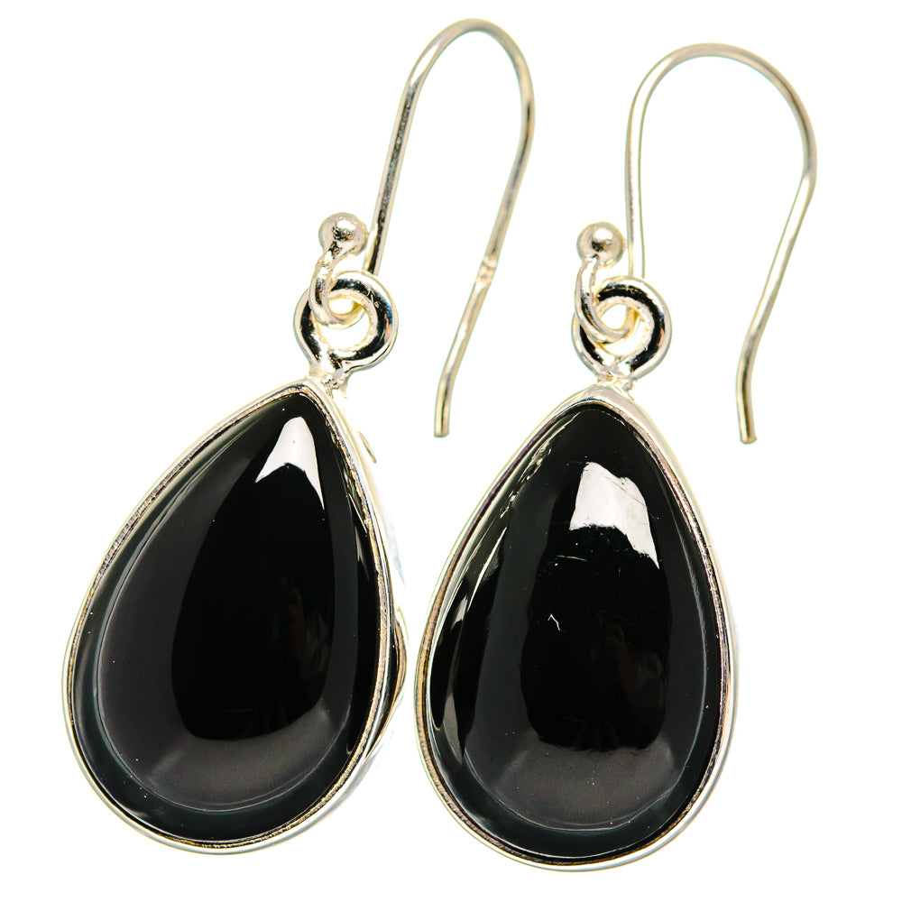 Black Onyx Earrings handcrafted by Anasilvercos - EARR422381