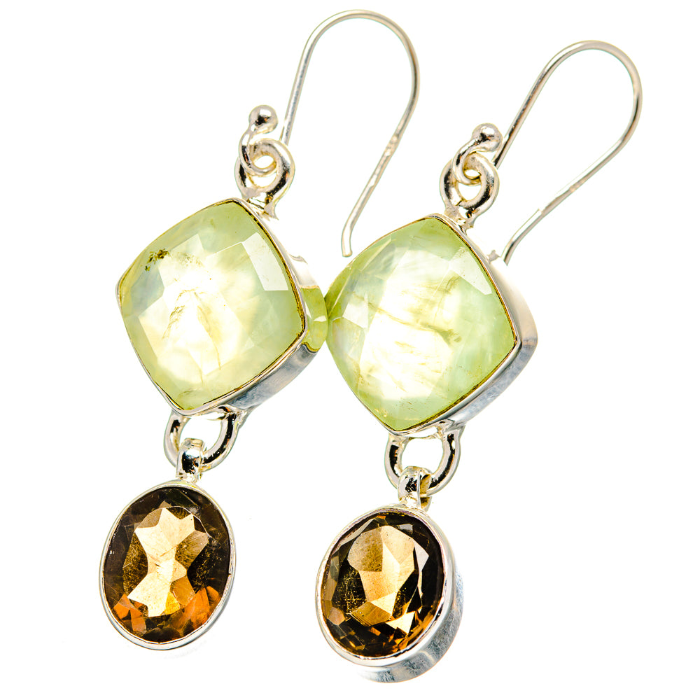 Prehnite Earrings handcrafted by Anasilvercos - EARR422383