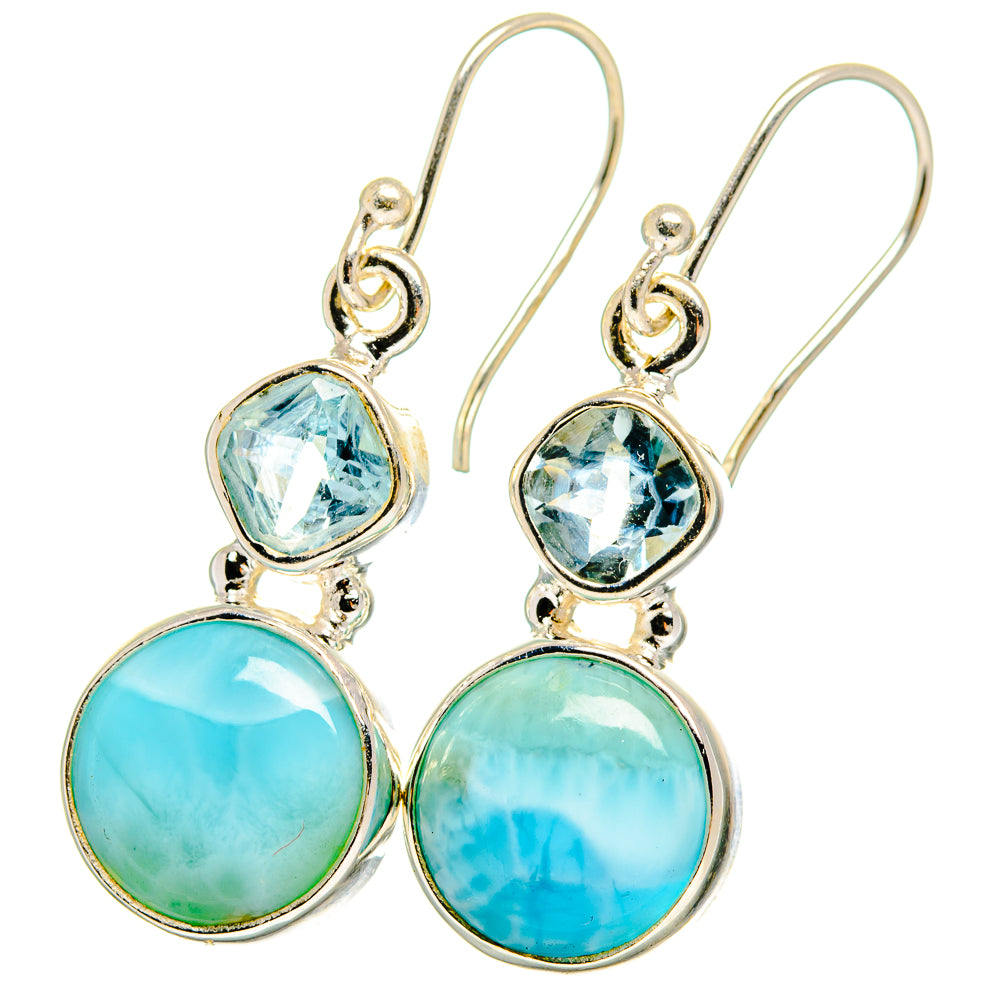 Larimar Earrings handcrafted by Anasilvercos - EARR422384