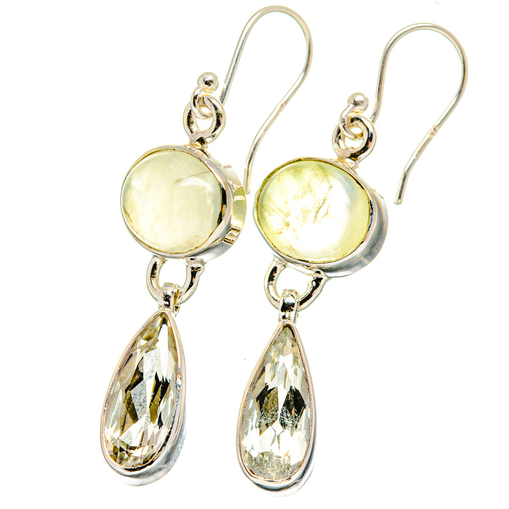 Prehnite Earrings handcrafted by Anasilvercos - EARR422387