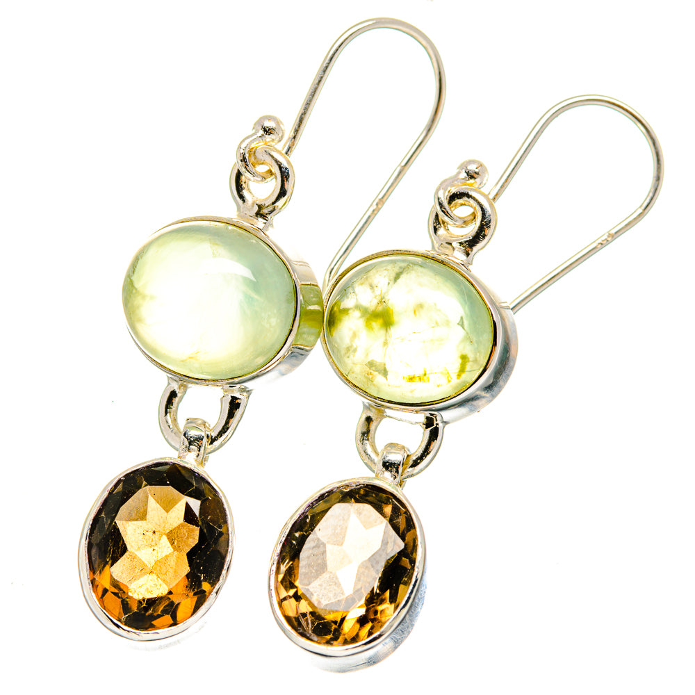Prehnite Earrings handcrafted by Anasilvercos - EARR422394