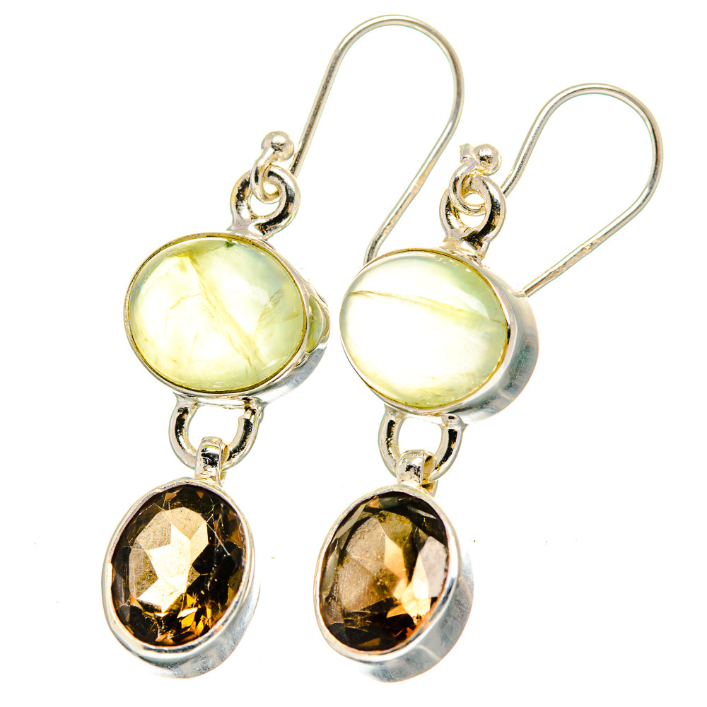 Prehnite Earrings handcrafted by Anasilvercos - EARR422396