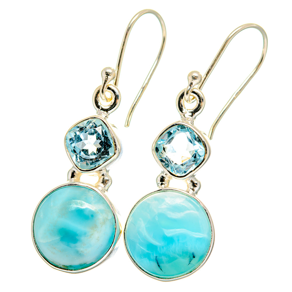 Larimar Earrings handcrafted by Anasilvercos - EARR422400