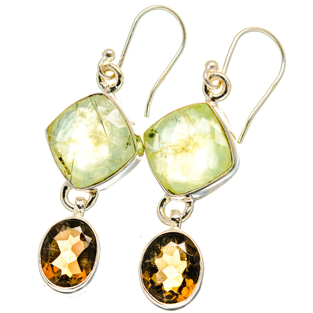 Prehnite Earrings handcrafted by Anasilvercos - EARR422401
