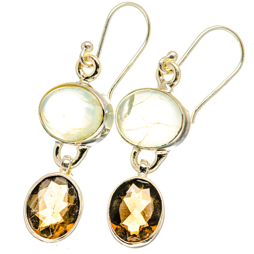 Prehnite Earrings handcrafted by Anasilvercos - EARR422427