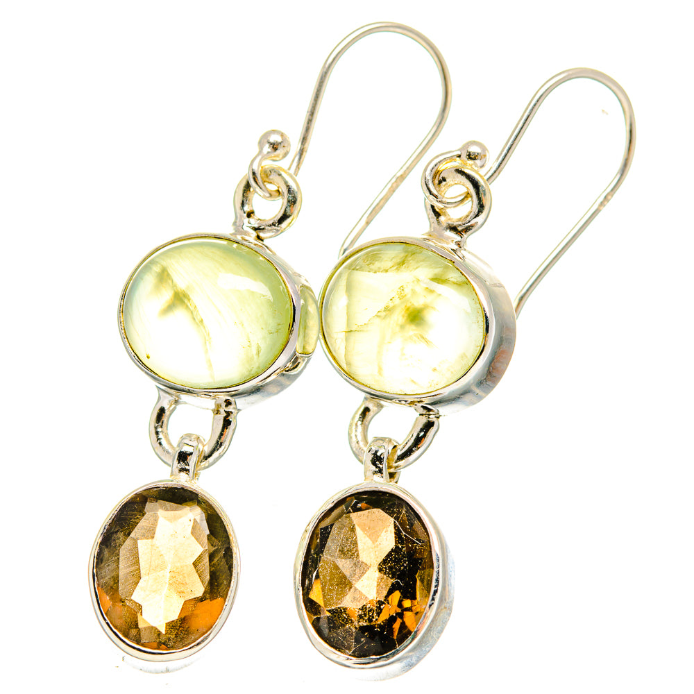 Prehnite Earrings handcrafted by Anasilvercos - EARR422433