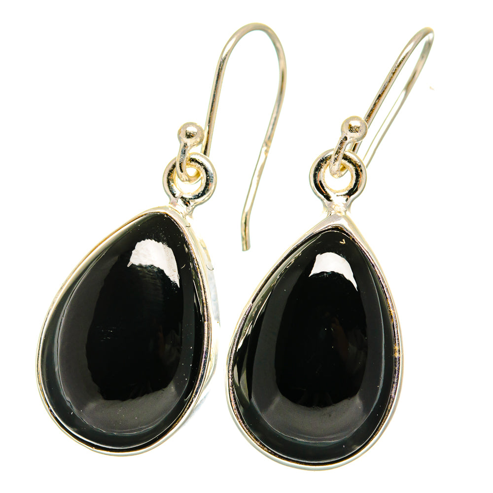 Black Onyx Earrings handcrafted by Anasilvercos - EARR422434