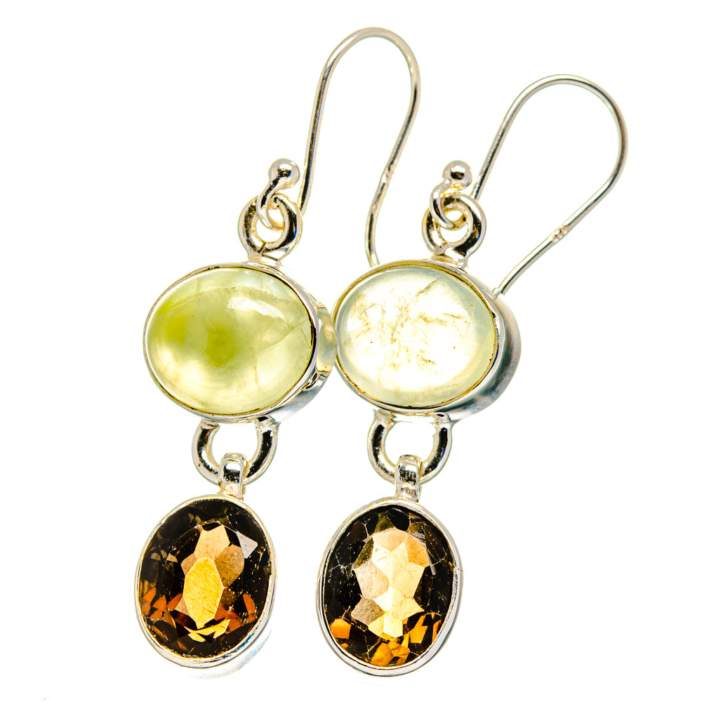 Prehnite Earrings handcrafted by Anasilvercos - EARR422453 - Photo 2
