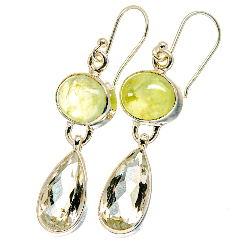 Prehnite Earrings handcrafted by Anasilvercos - EARR422454