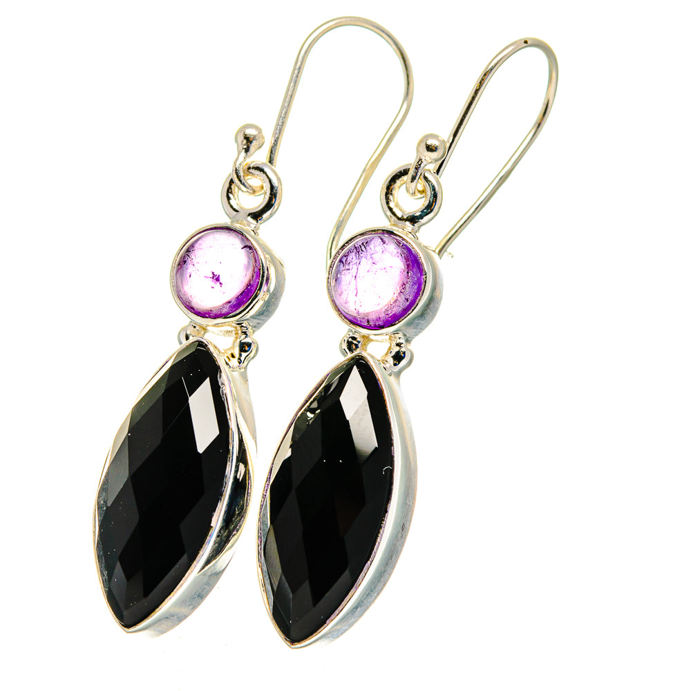 Black Onyx Earrings handcrafted by Anasilvercos - EARR422456