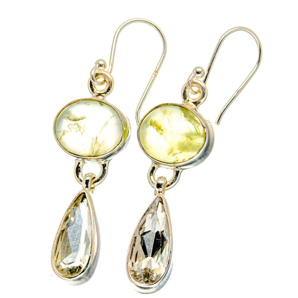 Prehnite Earrings handcrafted by Anasilvercos - EARR422457